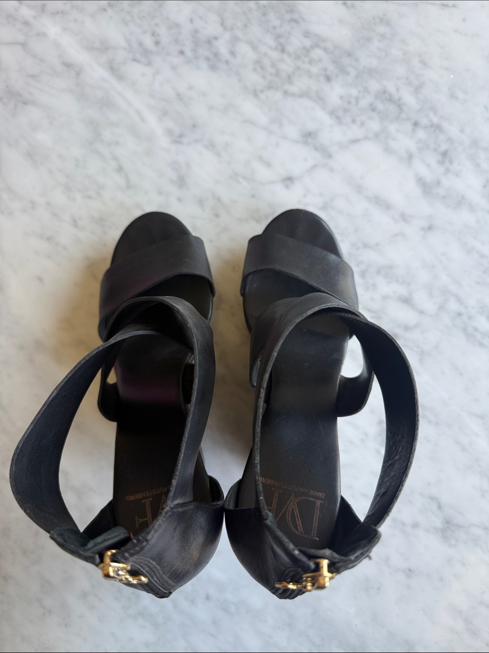 Diane von Furstenberg Opal Criss Cross Wedges - Picture 8 of 11